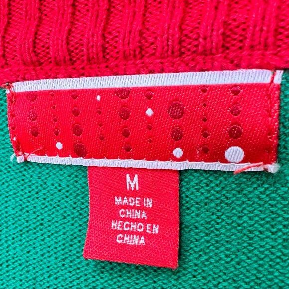 Target Ugly Christmas Sweater Green & Red Long Sleeve Best Package Ever. Medium. - Picture 6 of 7